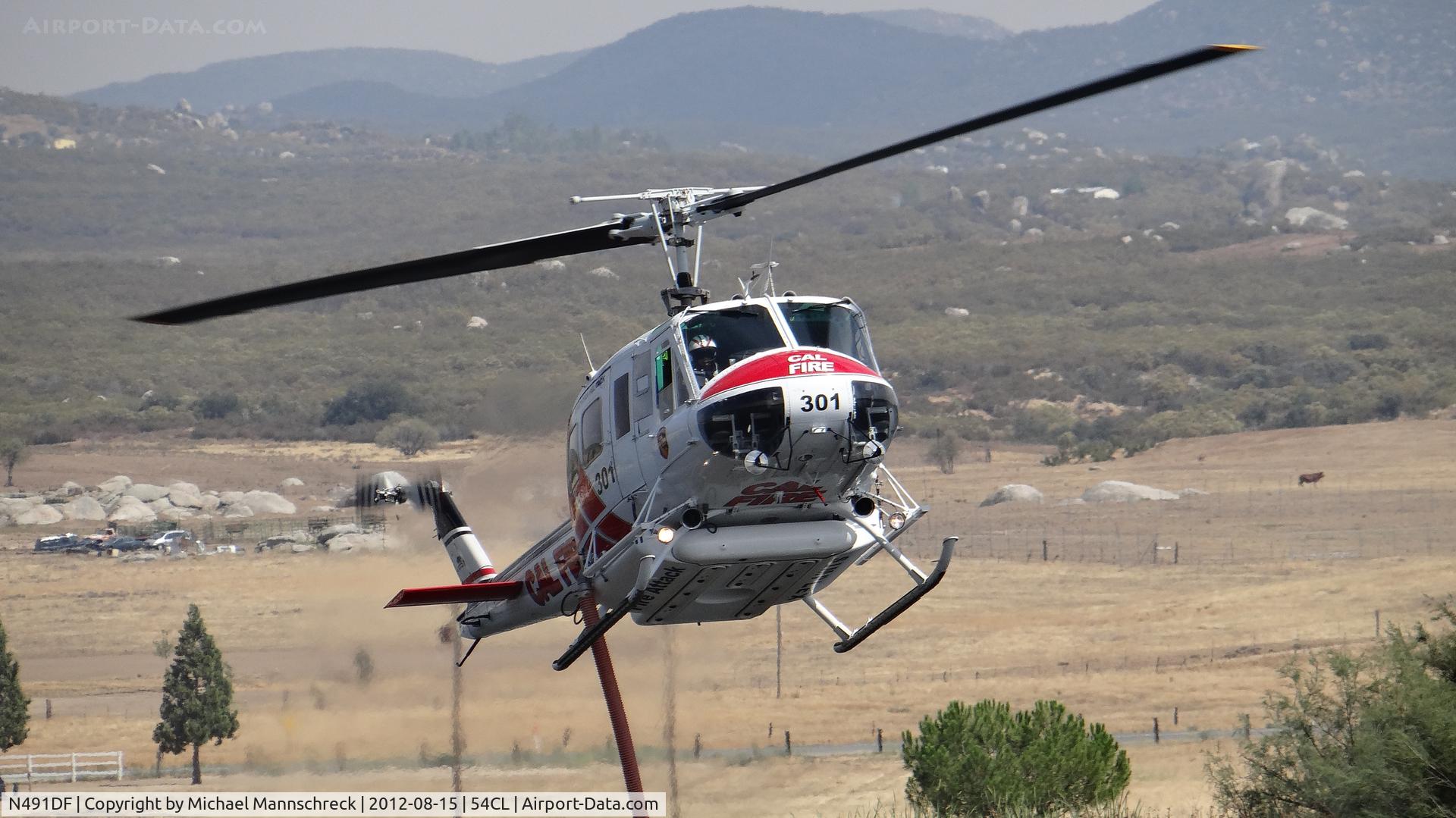 N491DF, 1970 Bell EH-1H Iroquois C/N 12146, calfire