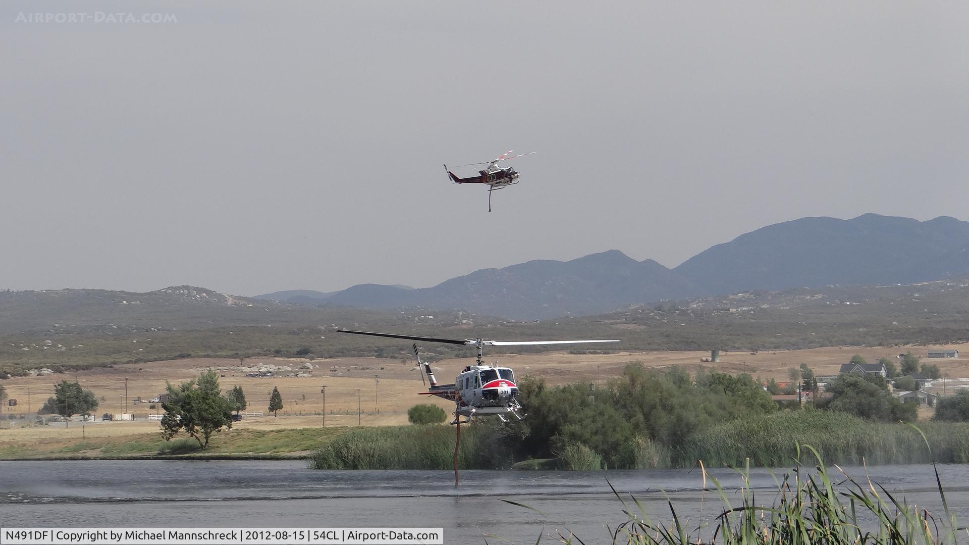 N491DF, 1970 Bell EH-1H Iroquois C/N 12146, calfire