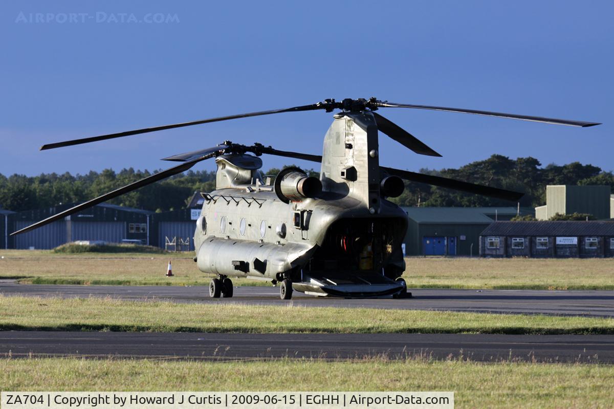 ZA704, 1981 Boeing Vertol Chinook HC.2 C/N M/A016/B-834/M7006, Royal Air Force