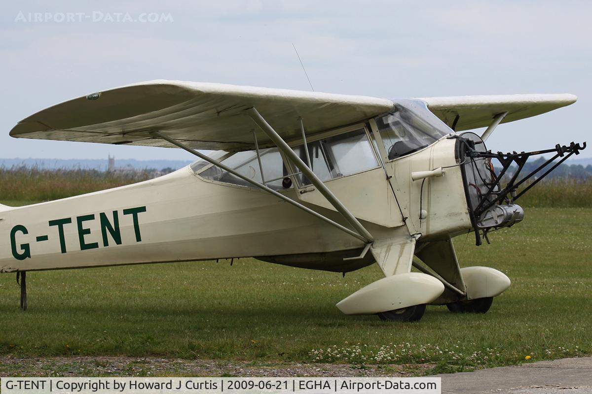 G-TENT, 1946 Auster J-1N Alpha C/N 2058, At the Dorset Air Races. Privately owned. Sadly a non-starter with a blown engine.