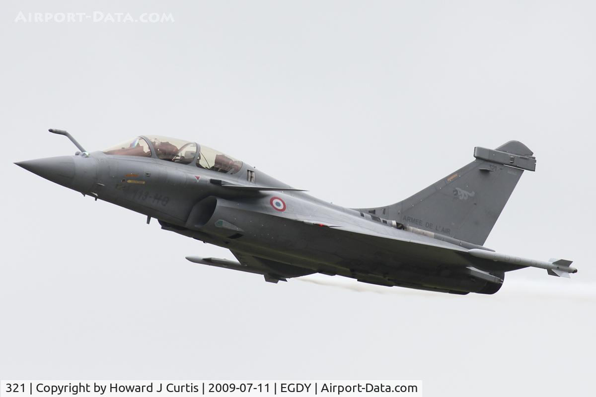 321, 2007 Dassault Rafale B C/N 321, At the Air Day. EC1/7.