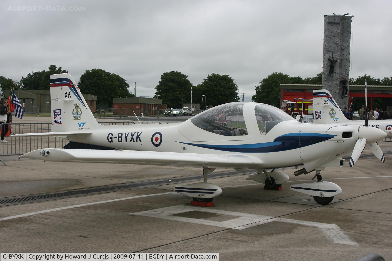 G-BYXK, 2001 Grob G-115E Tutor T1 C/N 82171/E, At the Air Day. 727 NAS.