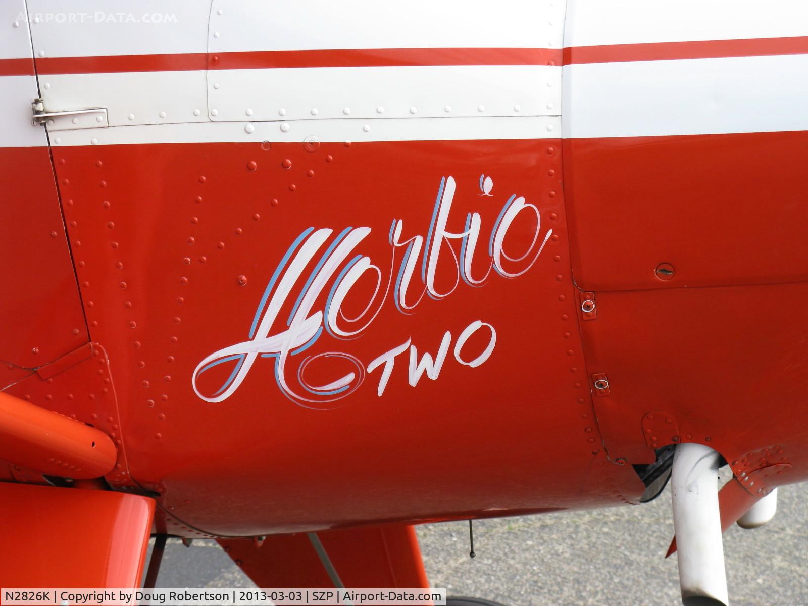 N2826K, 1947 Luscombe 8E Silvaire C/N 5553, 1947 Luscombe 8E SILVAIRE 'Herbie Two', Continental C85 85 Hp, 'Herbie Two' logo
