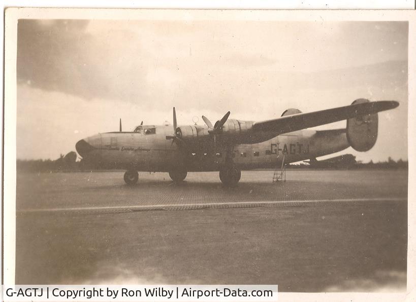 G-AGTJ, Consolidated Vultee LB30 Liberator MKII C/N 22, This picture was taken by my Father in 1947 at RAF Changi, Singapore