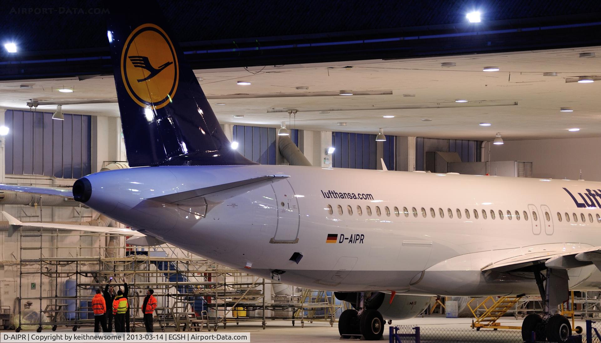 D-AIPR, 1990 Airbus A320-211 C/N 111, 'almost' ready to be removed from spray shop ?