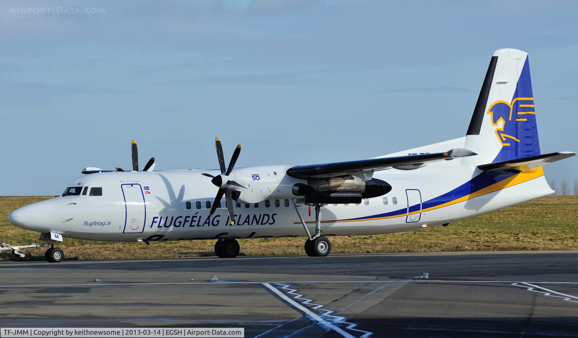 TF-JMM, 1991 Fokker 50 C/N 20214, Recently removed from spray.