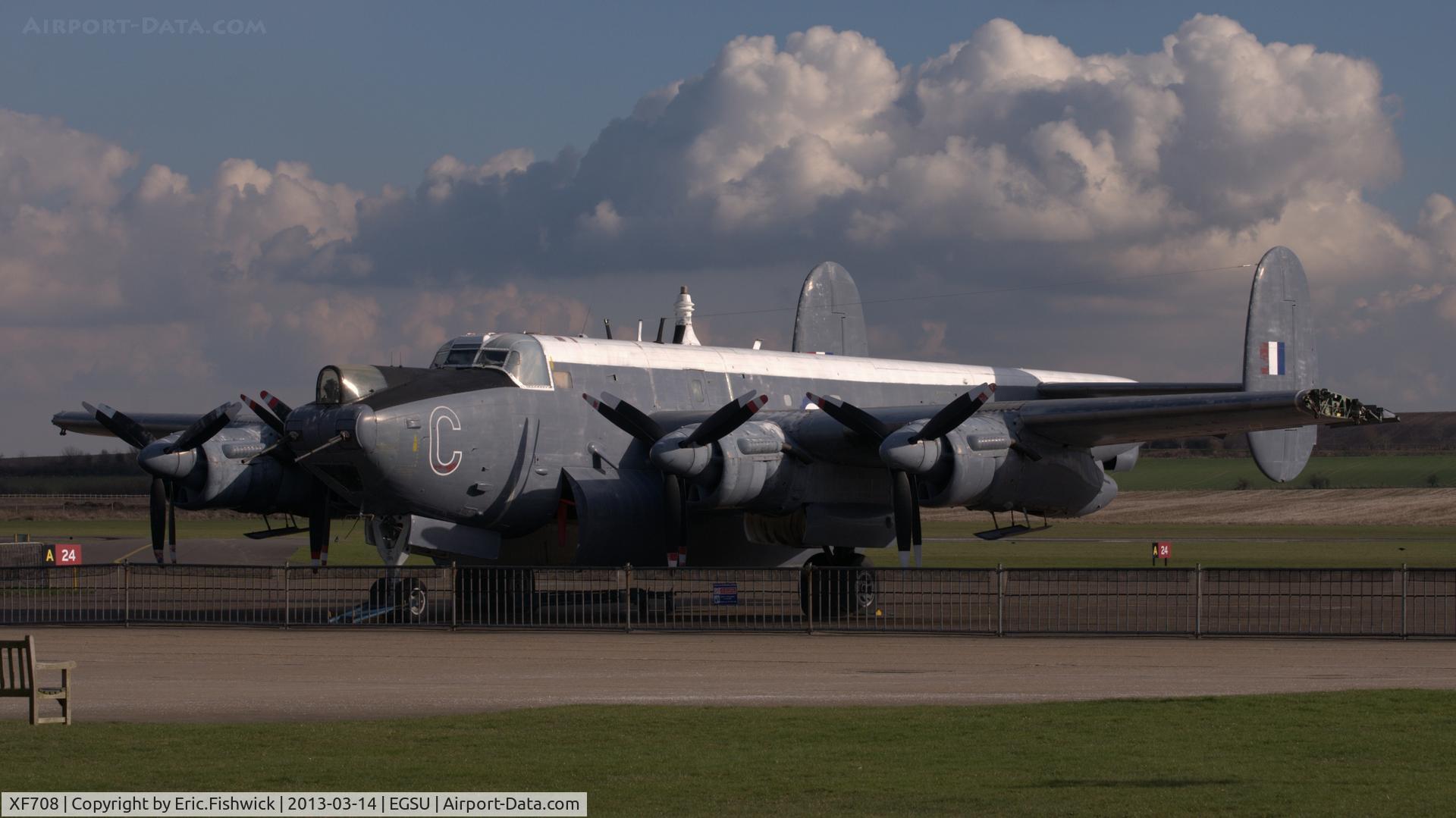 XF708, Avro 716 Shackleton MR.3/3 C/N Not found XF708, 3. XF708 (minus wing-tips) at the Imperial War Museum, Duxford.