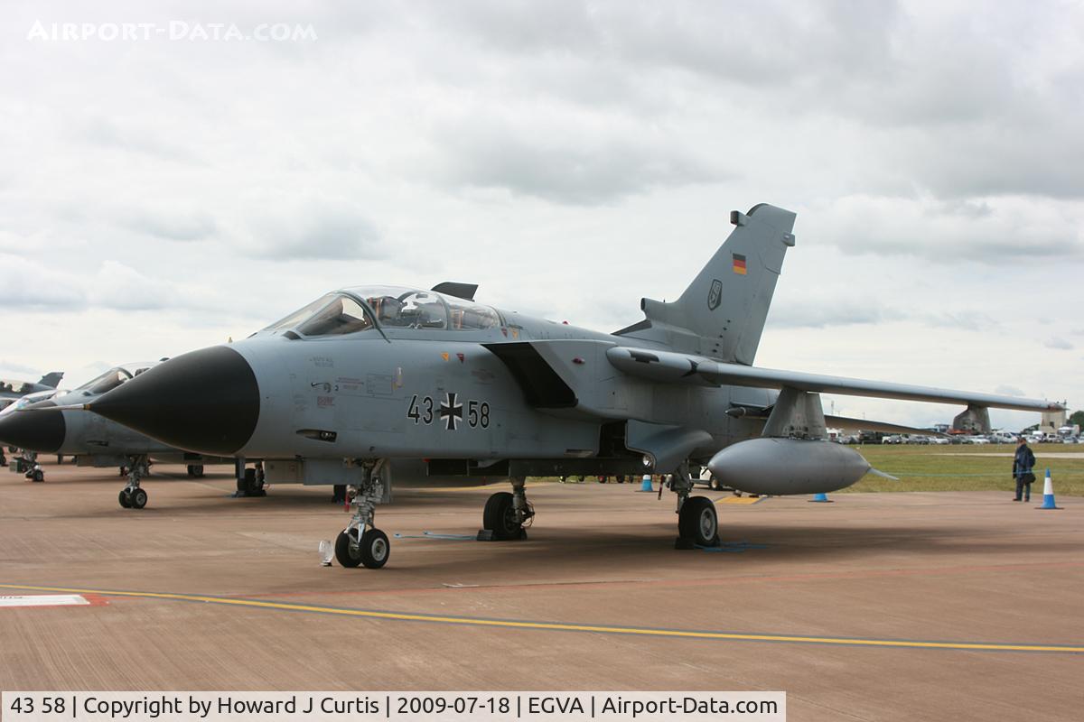 43 58, Panavia Tornado IDS C/N 155/GS031/4058, At RIAT 2009.