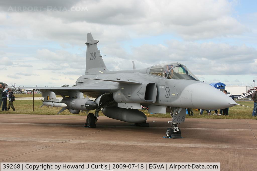 39268, Saab JAS-39C Gripen C/N 39268, At RIAT 2009. Swedish AF.