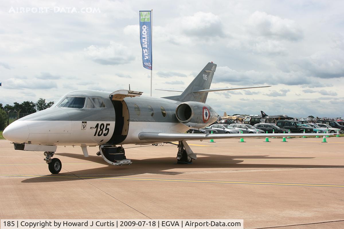 185, Dassault Falcon 10MER C/N 185, At RIAT 2009.