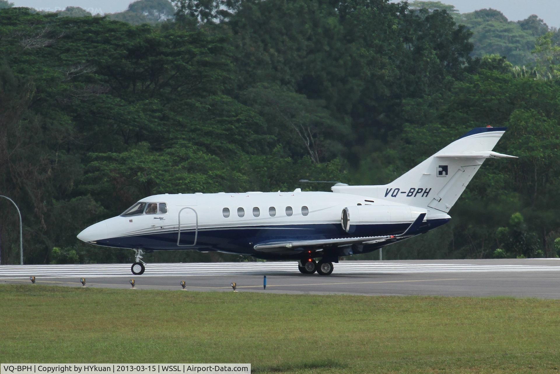 VQ-BPH, 2009 Raytheon Hawker 900XP C/N HA-0108, Raytheon Hawker 900XP under the morning sun