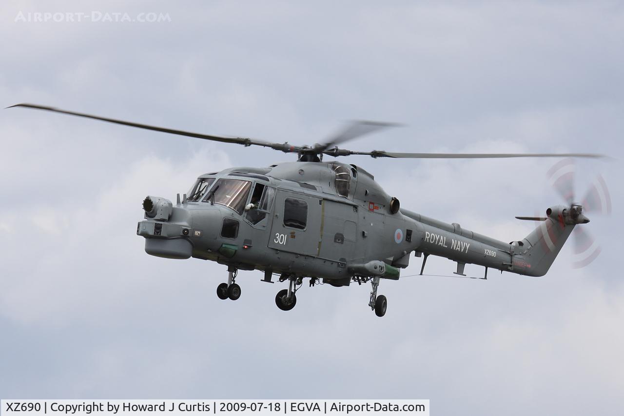 XZ690, Westland Lynx HMA.8DSP C/N 113, At RIAT 2009. 301/815 NAS.