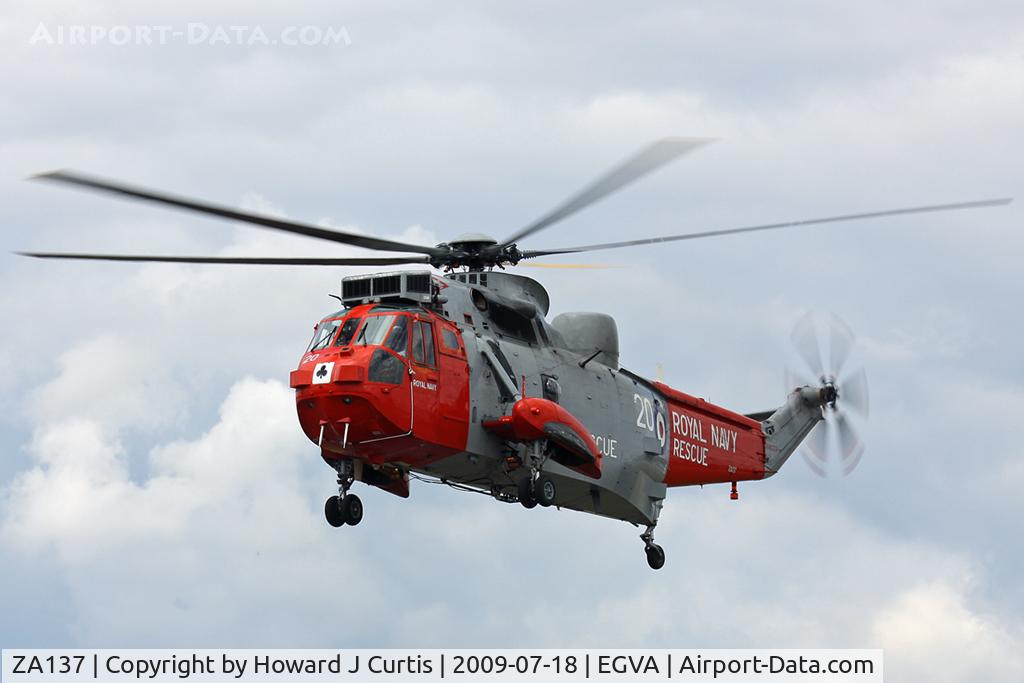 ZA137, 1981 Westland Sea King HU.5SAR C/N WA898, At RIAT 2009. Coded 20/771 NAS.