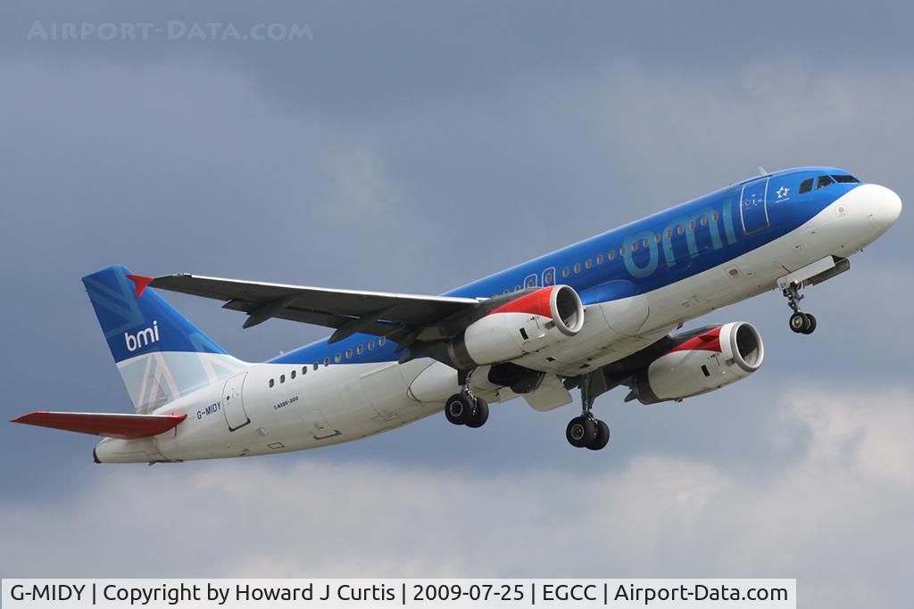G-MIDY, 1999 Airbus A320-232 C/N 1014, Operated by BMI.