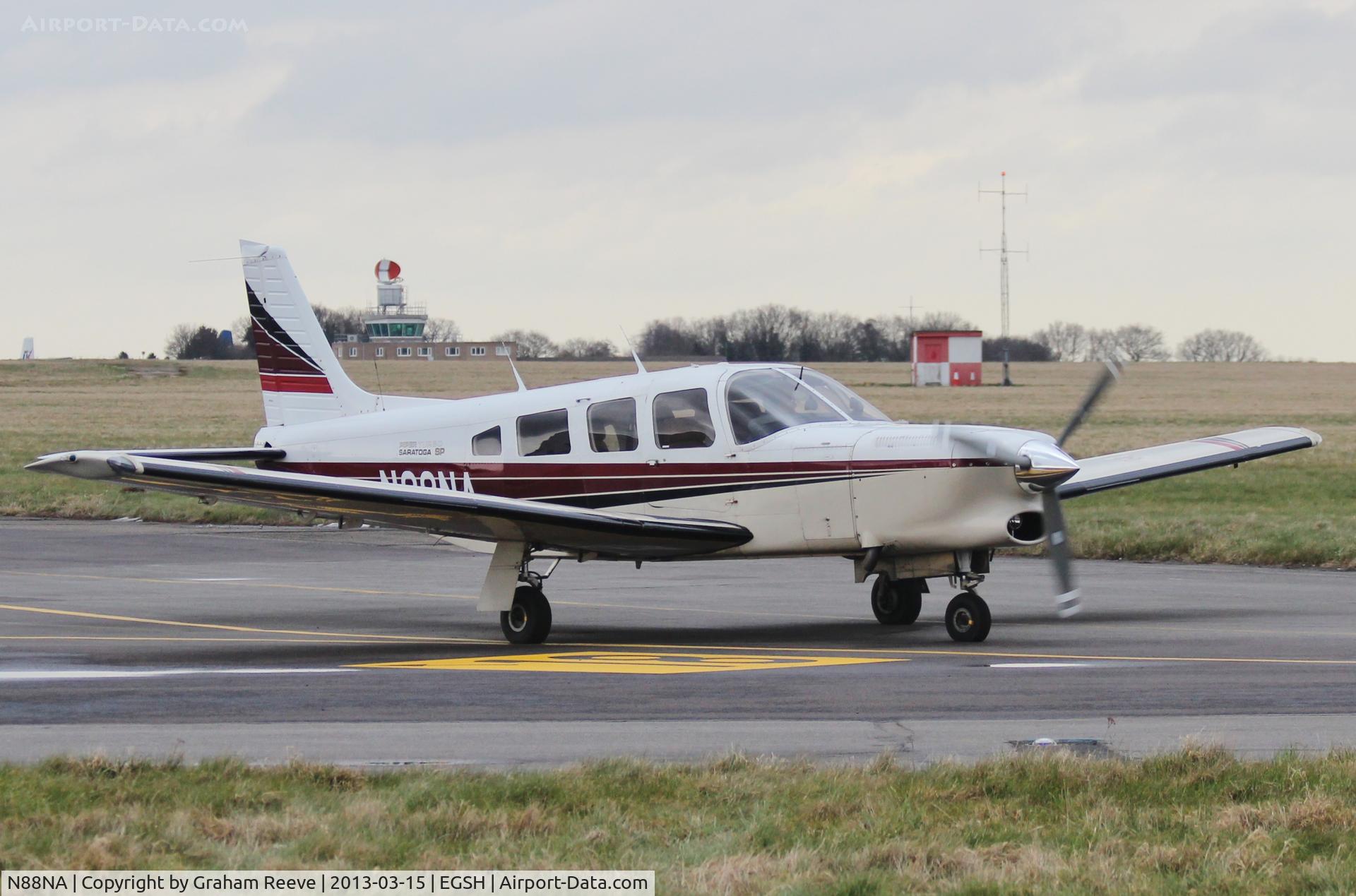 N88NA, 1984 Piper PA-32R-301T Turbo Saratoga C/N 32R-8529005, About to depart.