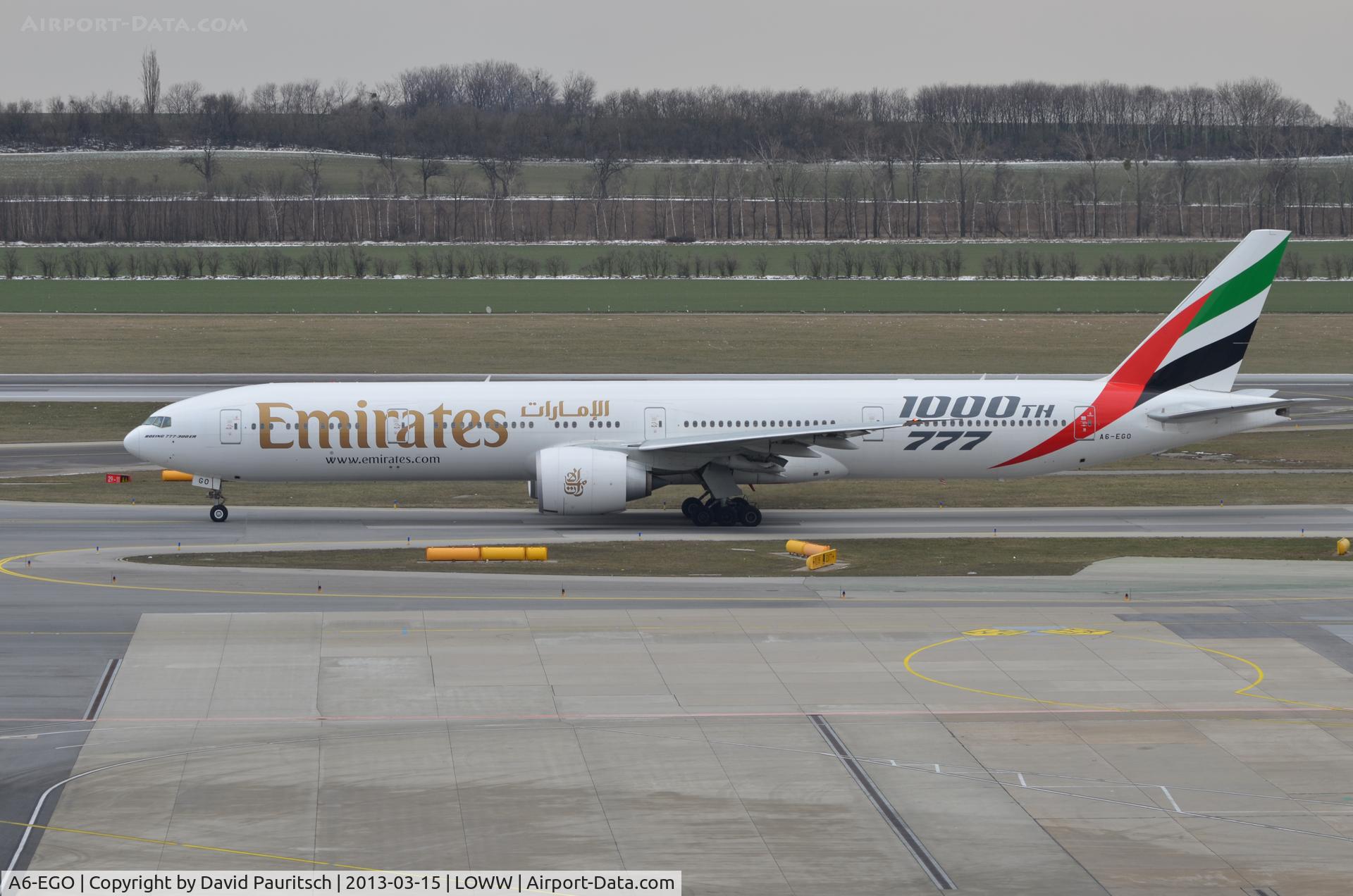 A6-EGO, 2012 Boeing 777-31H/ER C/N 35598, Number 1000!