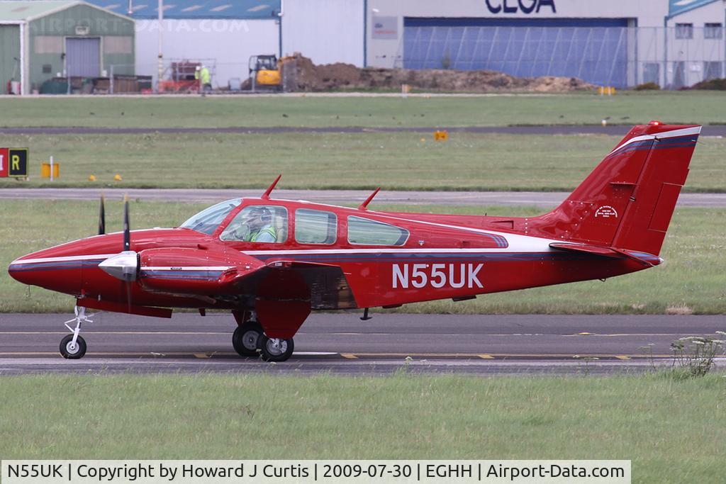 N55UK, 1978 Beech E-55 Baron Baron C/N TE-1128, Privately owned.