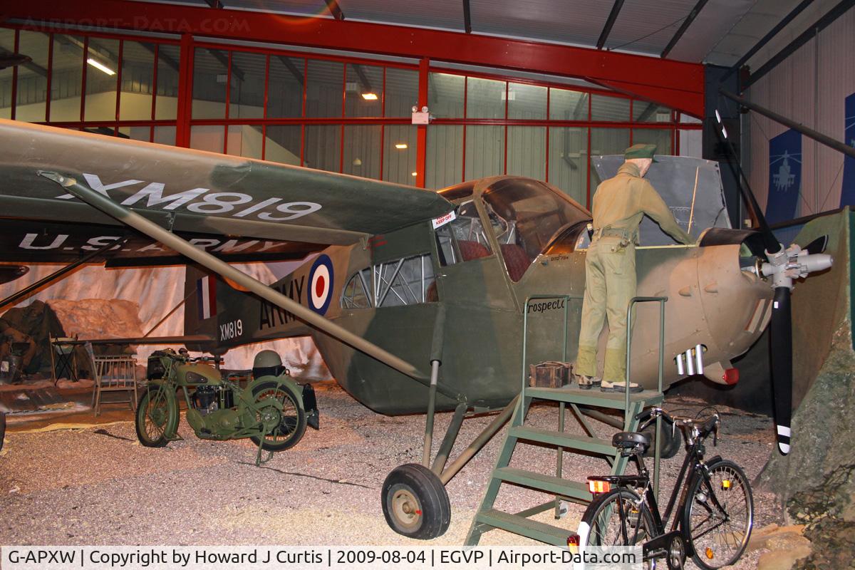 G-APXW, 1958 Edgar Percival EP-9 Prospector C/N 43, Painted as XM819. Museum of Army Flying.