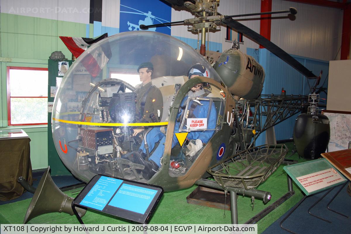 XT108, 1965 Westland Sioux AH.1 C/N 1571, Preserved in the Museum of Army Flying.