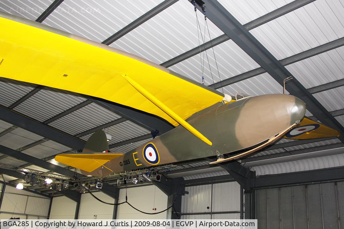 BGA285, 1936 Slingsby T-6 Kite 1 C/N 247A, On display at the Museum of Army Flying.