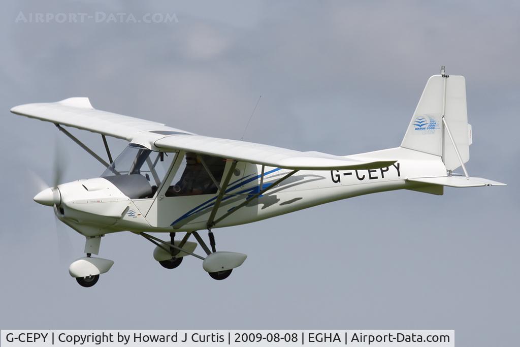 G-CEPY, 2007 Comco Ikarus C42 FB80 C/N 0707-6900, Privately owned.