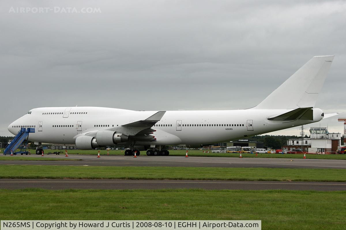 N265MS, 1996 Boeing 747-412 C/N 26562, Ex 9V-SPG, registered four days before. Eventually converted into a freighter and currently flying as N743WA with World Airways.