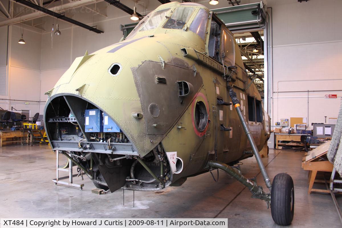 XT484, 1966 Westland Wessex HU.5 C/N WA.306, At the Air Engineering & Survival School, Gosport, Hampshire.