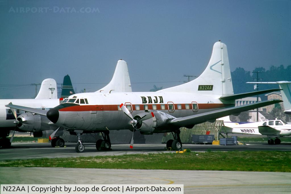 N22AA, 1949 Martin 202 C/N 9143, from the G.Bouma collection. Date and location unknown.