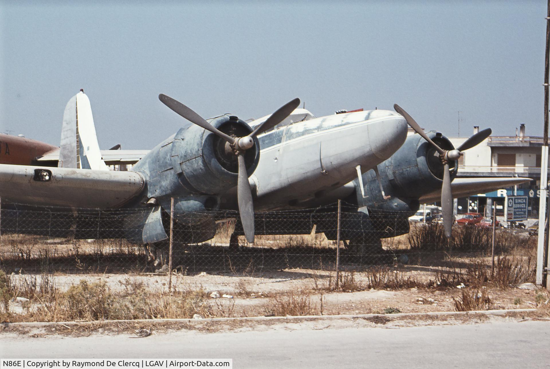 N86E, 1939 Douglas B-23 Dragon C/N 2745, Douglas 
Seen not on the airport but between the houses on a junkyard