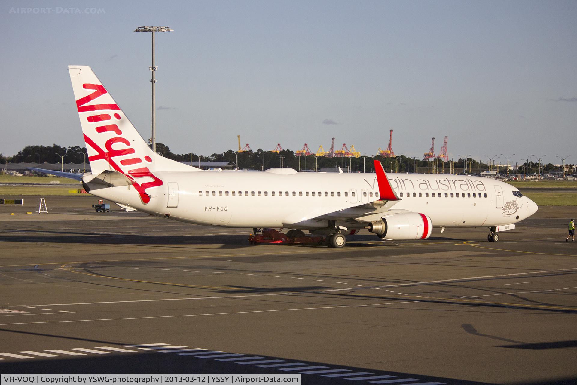 VH-VOQ, 2003 Boeing 737-8FE C/N 33798, Virgin Australia (VH-VOQ) Boeing 737-8FE at Sydney Airport.