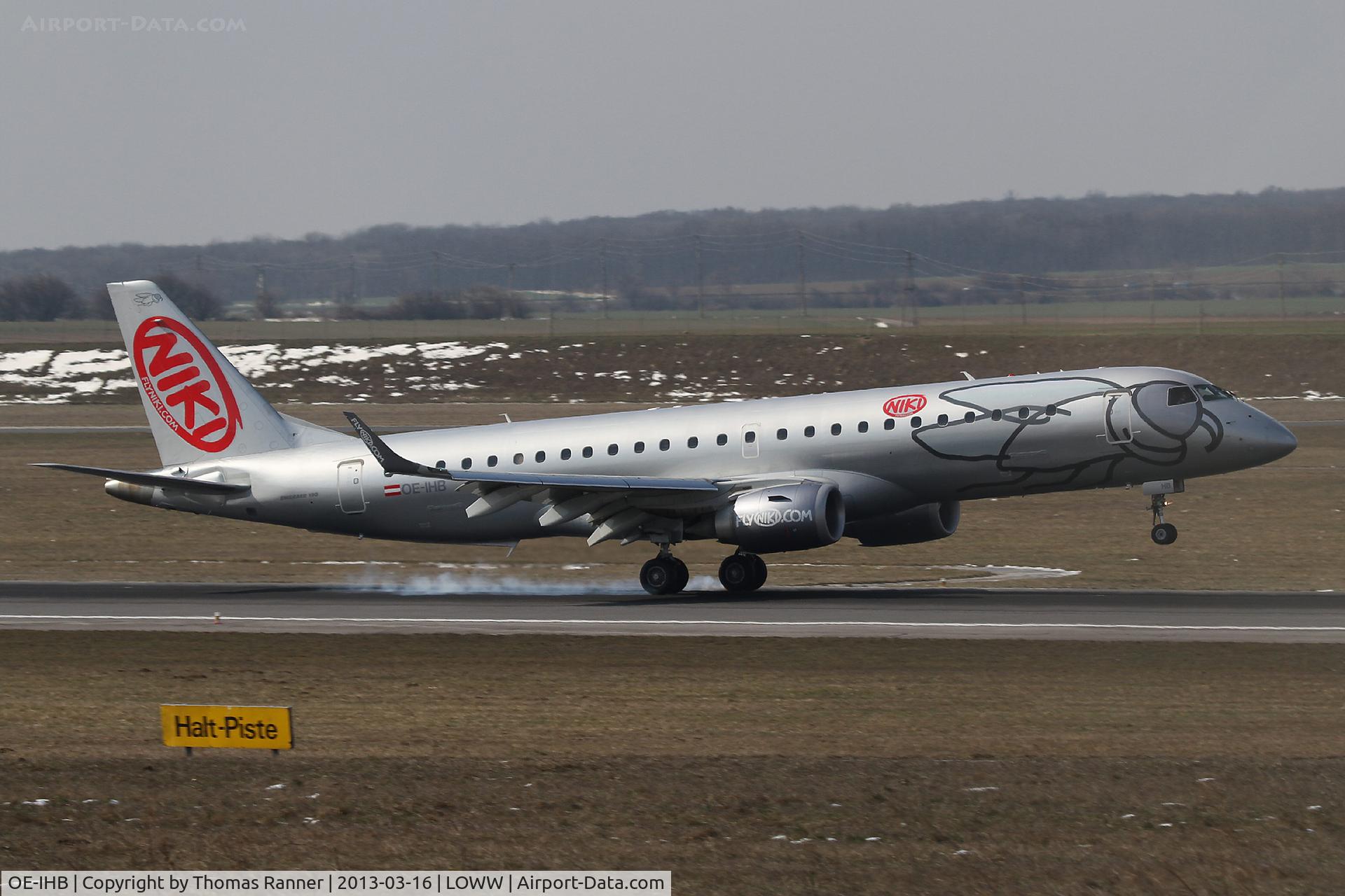 OE-IHB, 2009 Embraer 190LR (ERJ-190-100LR) C/N 19000294, Niki Embraer 190