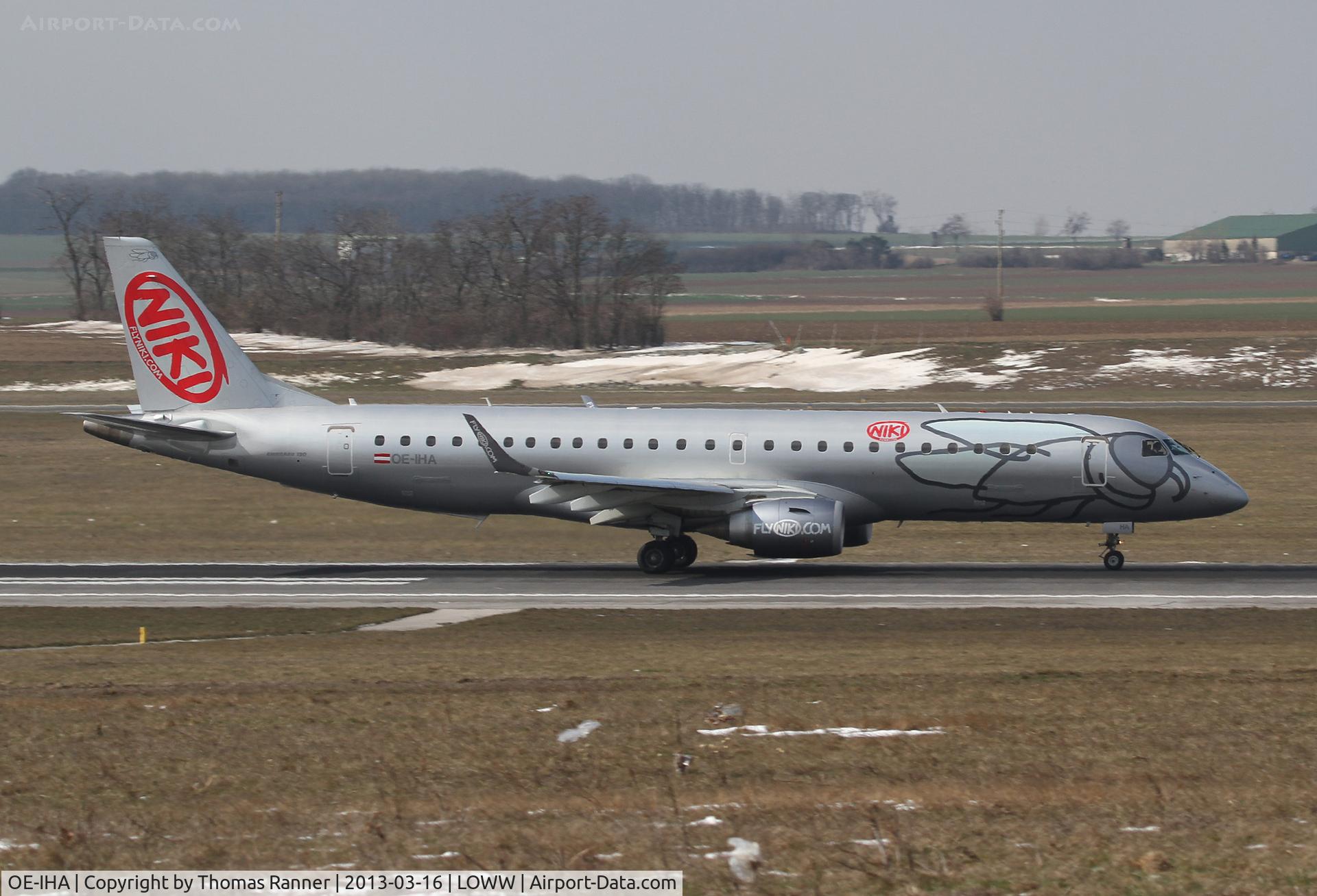OE-IHA, 2009 Embraer 190LR (ERJ-190-100LR) C/N 19000285, Niki Embraer 190
