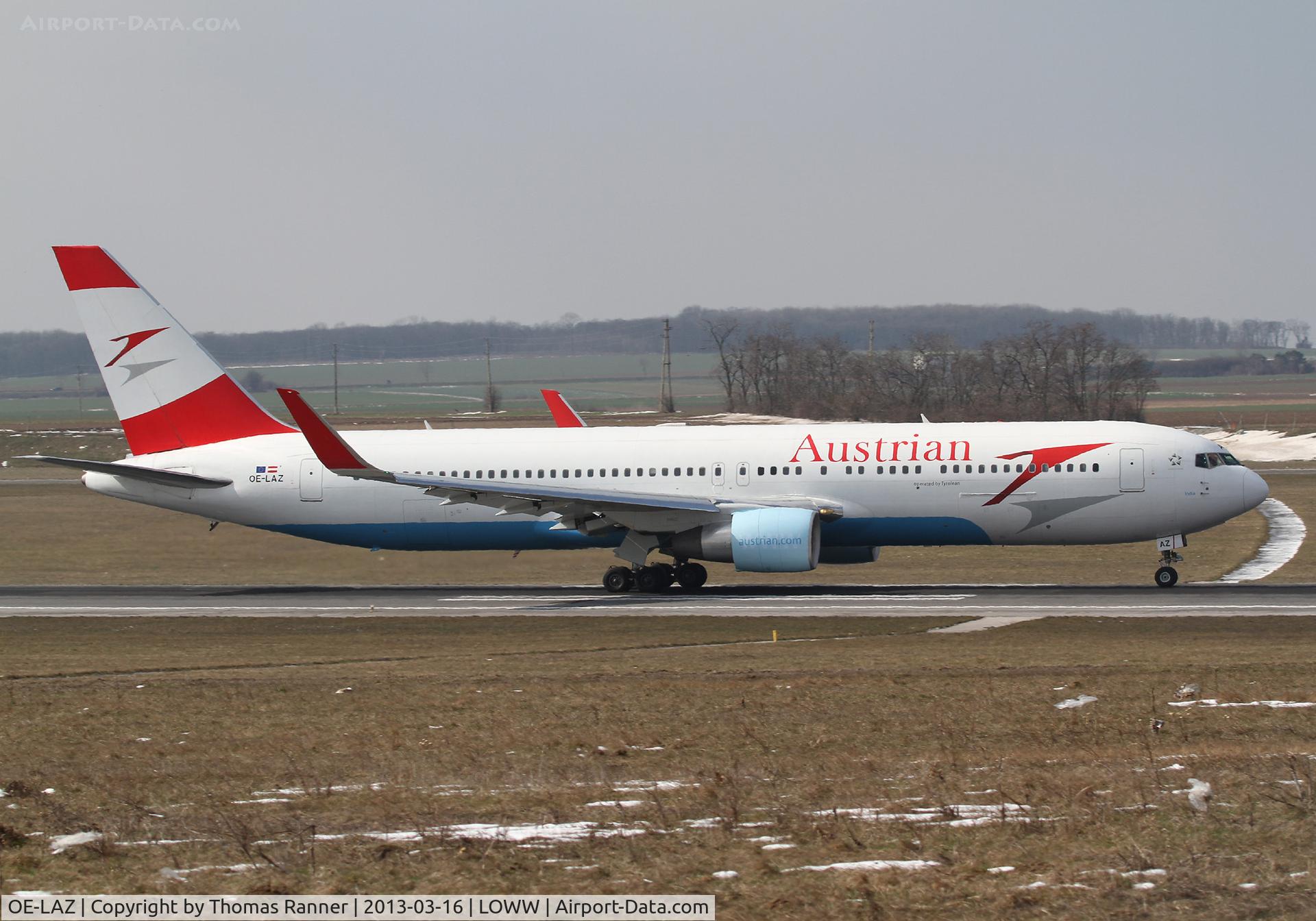 OE-LAZ, 1999 Boeing 767-3Z9 C/N 30331, Austrian Boeing 767