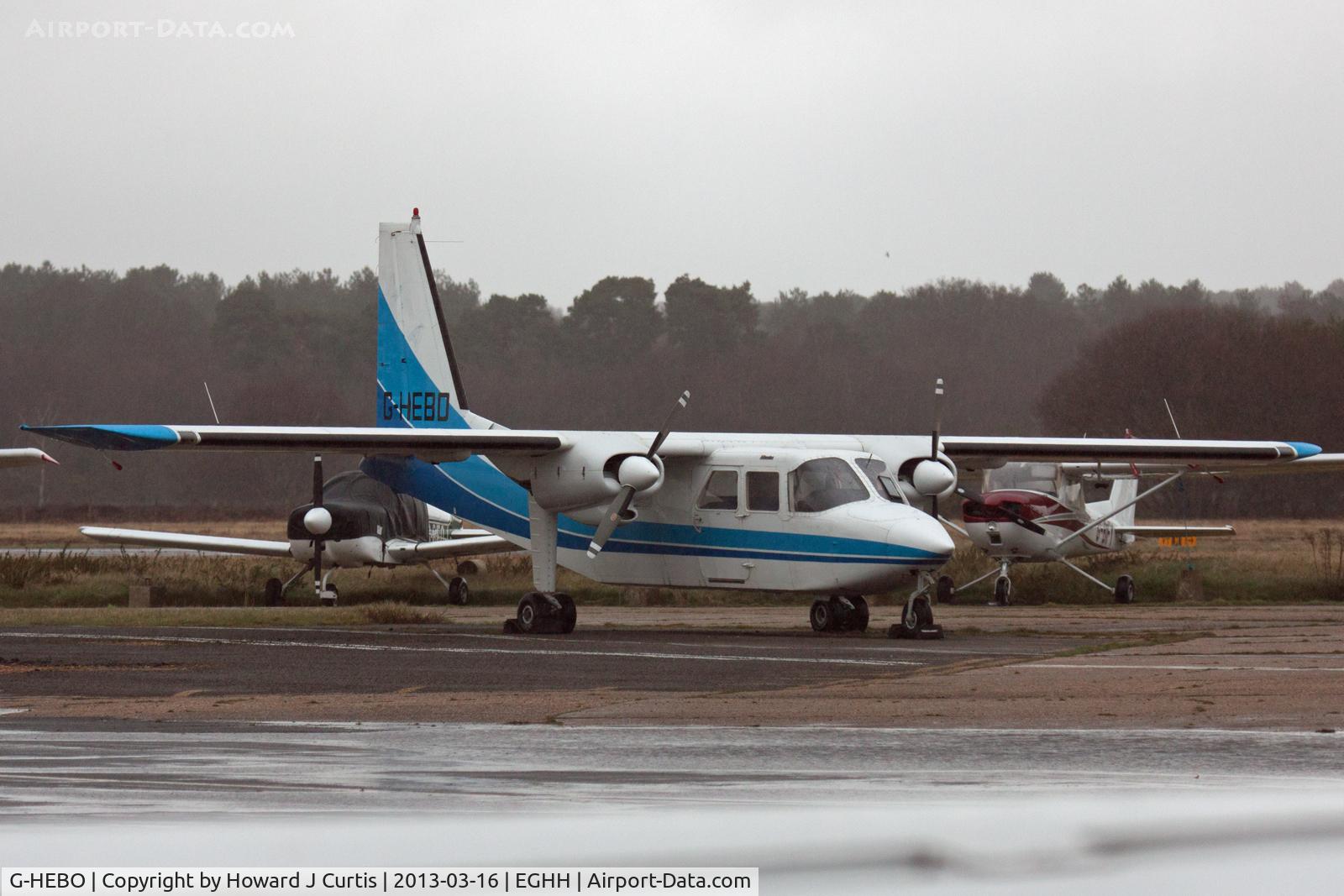 G-HEBO, 1993 Pilatus Britten-Norman BN-2B-20 Islander C/N 2268, Hebridean Air Services. Here for a respray.