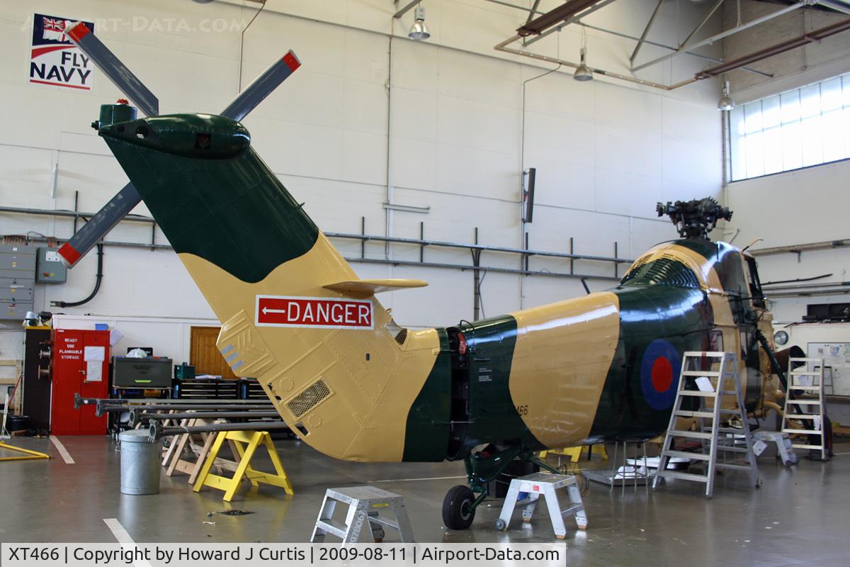 XT466, 1965 Westland Wessex HU.5 C/N WA288, At the Air Engineering & Survival School, Gosport, Hampshire. Being prepared for departure and external display.