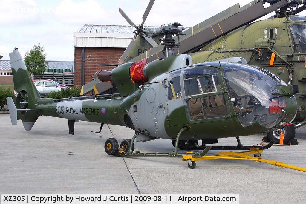XZ305, 1976 Westland XZ293 C/N 1543, At the Air Engineering & Survival School, Gosport, Hampshire.
