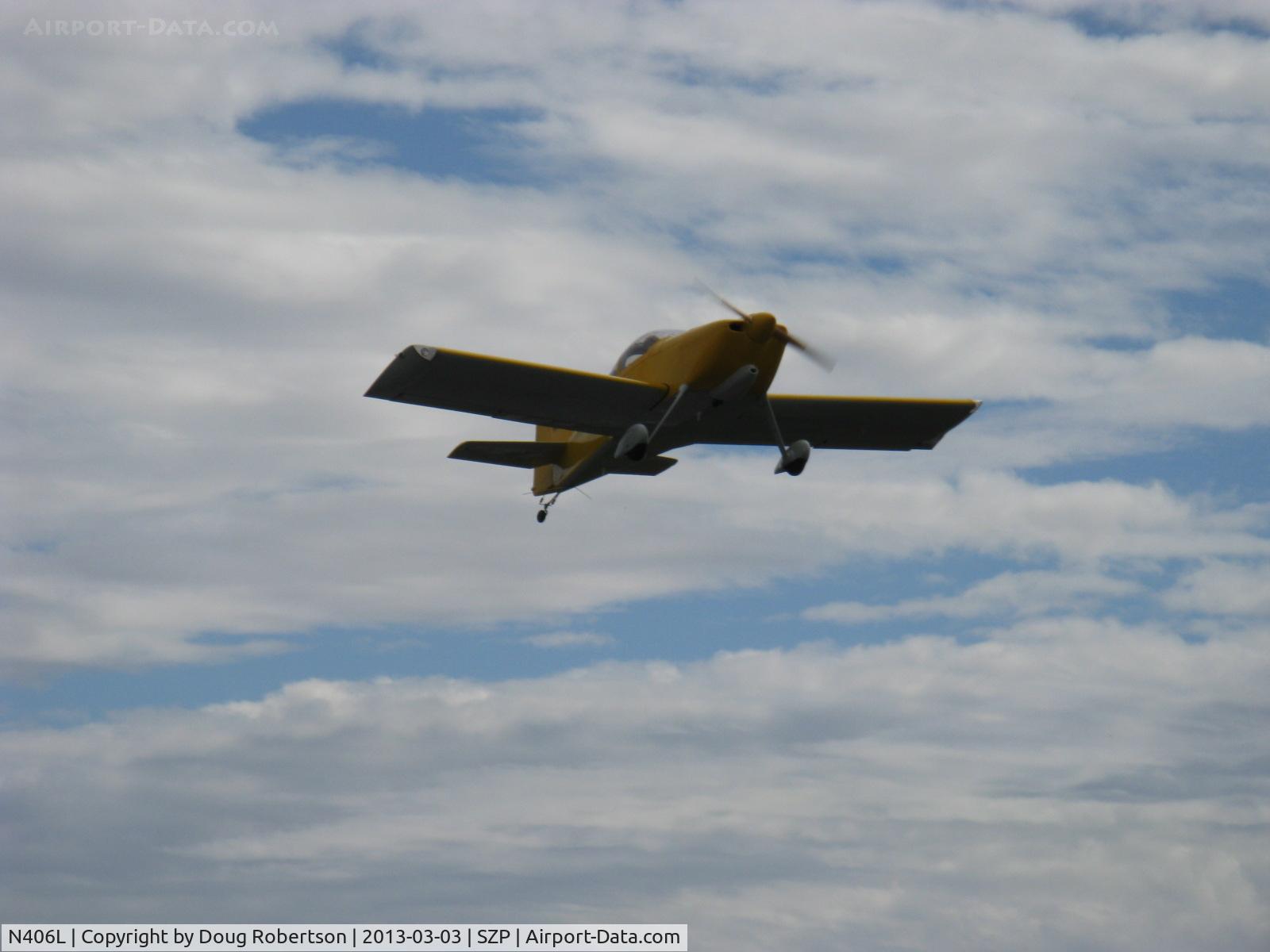 N406L, 2008 Vans RV-6 C/N 936, Provo PROVO 6, Lycoming O-320 160 Hp, Young Eagles Flight, takeoff climb Rwy 22