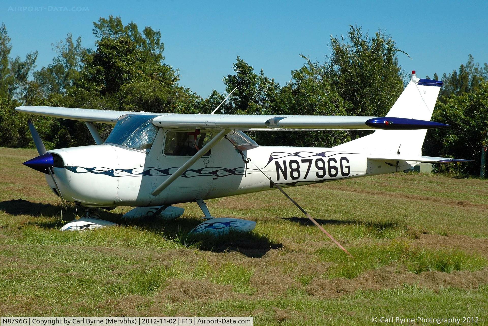 N8796G, 1966 Cessna 150F C/N 15062896, Parked at Shell Creek Airpark.