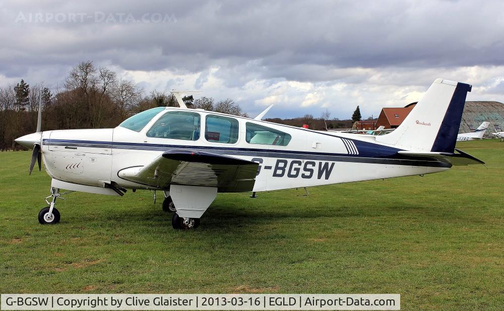 G-BGSW, 1970 Beech F33 Bonanza C/N CD-1253, Ex: OH-BDD > G-BGSW > (EC-) > G-BGSW - Originally owned to, Aviation Advisory Services Ltd in May 1979 and
currently in private hands since May 2012