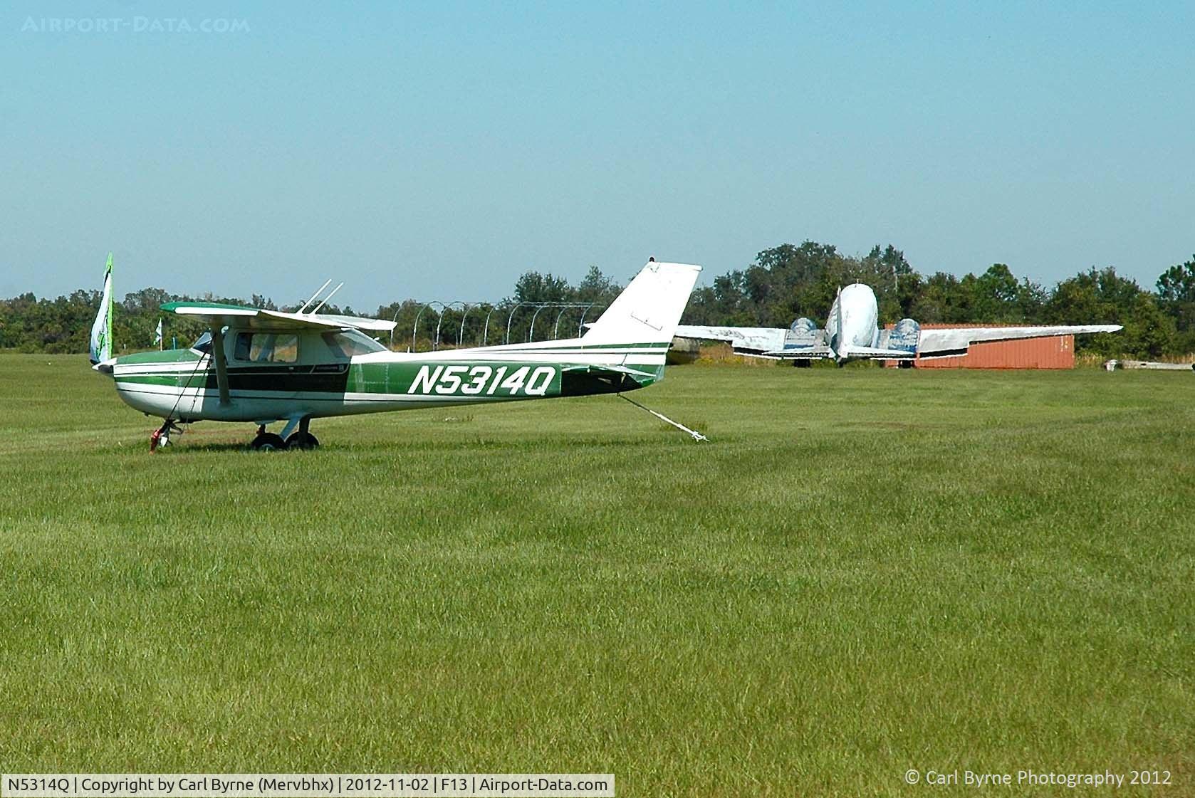 N5314Q, 1972 Cessna 150L C/N 15073214, Parked at Shell Creek Airpark.