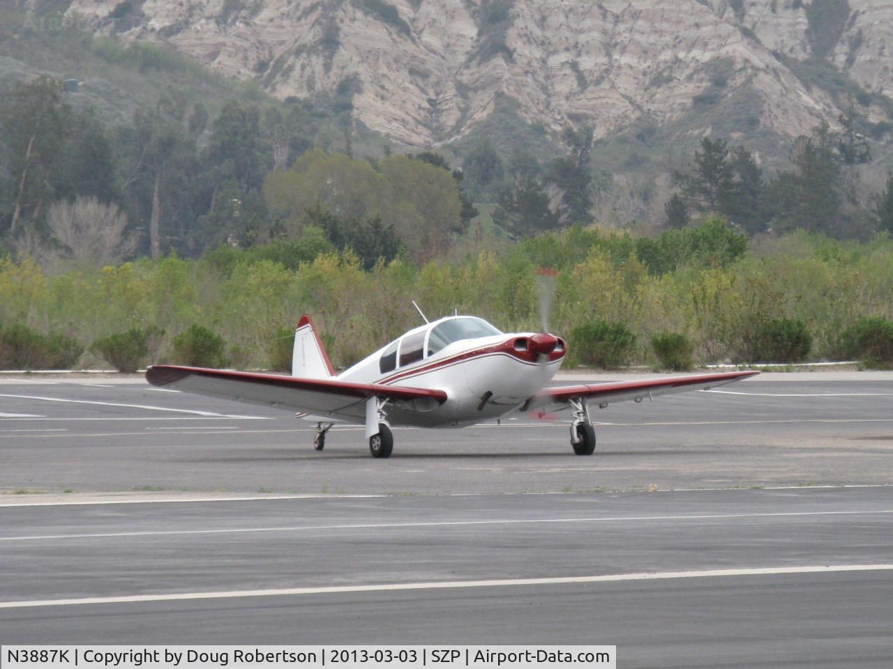 N3887K, 1948 Globe GC-1B Swift C/N 3587, 1948 Globe GC-1B SWIFT, Continental C125 125 Hp, 6 cylinder, taxi across 22