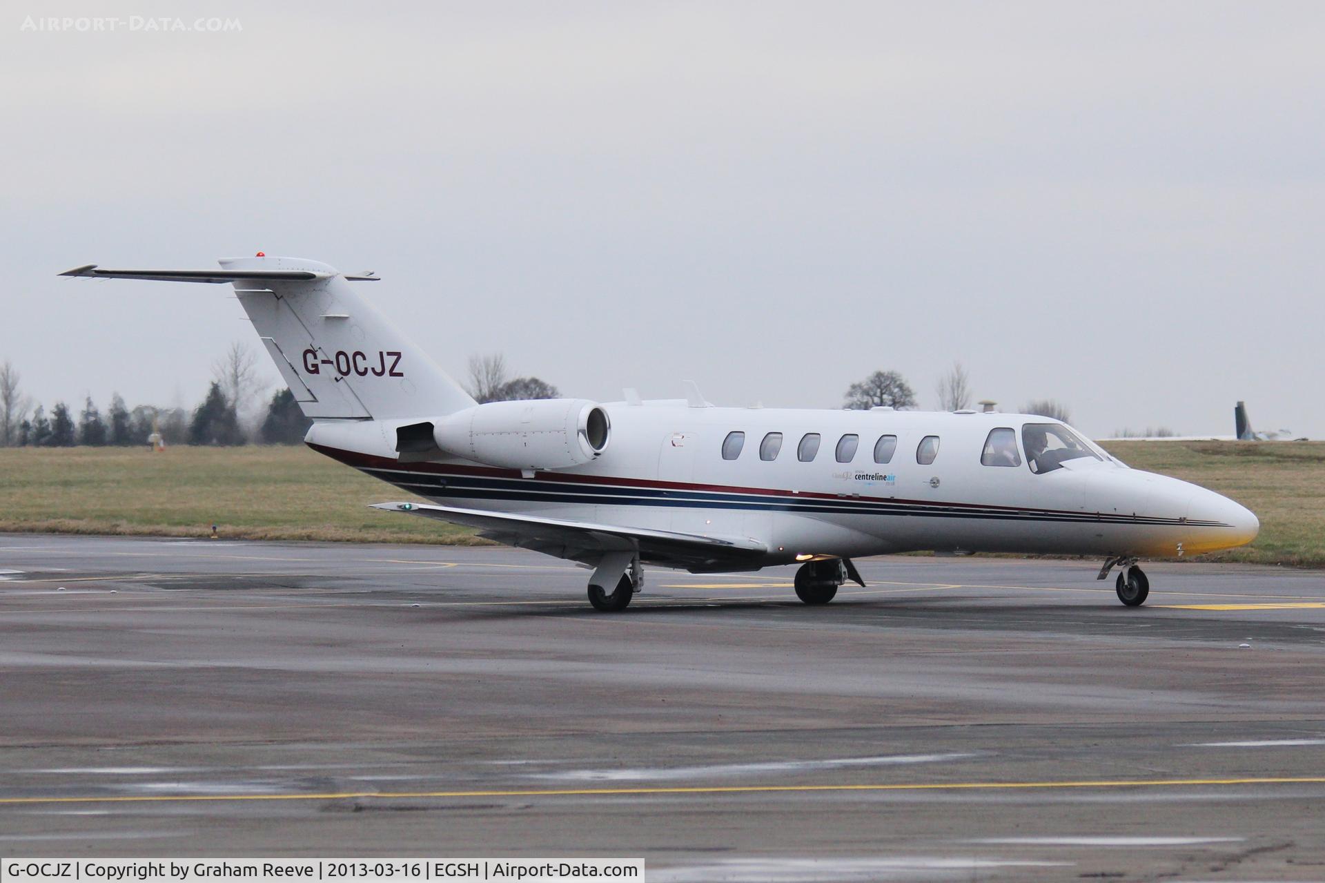 G-OCJZ, 1994 Cessna 525A CitationJet CJ2 C/N 525A-0051, About to depart.