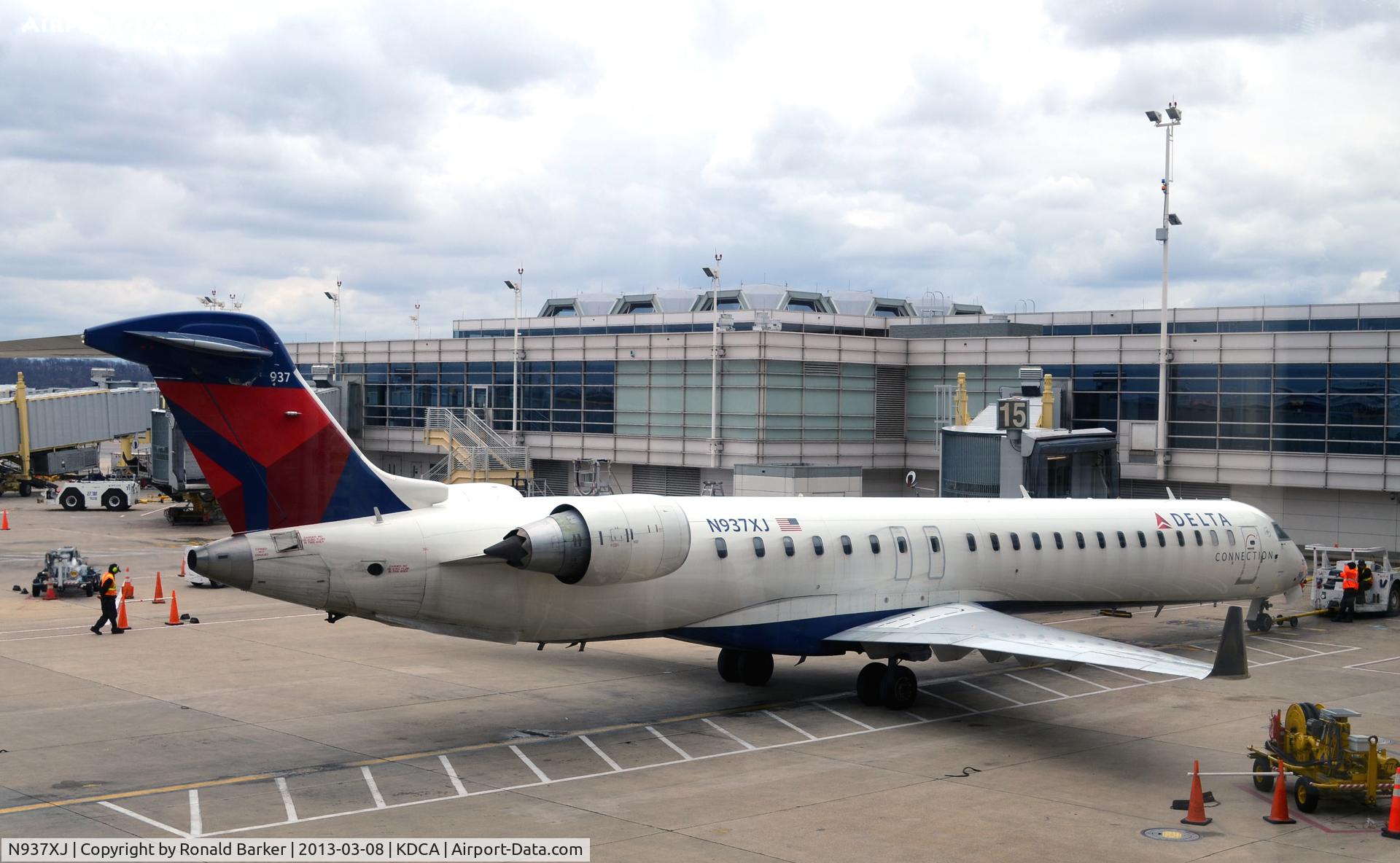 N937XJ, 2008 Bombardier CRJ-900ER (CL-600-2D24) C/N 15210, DCA VA