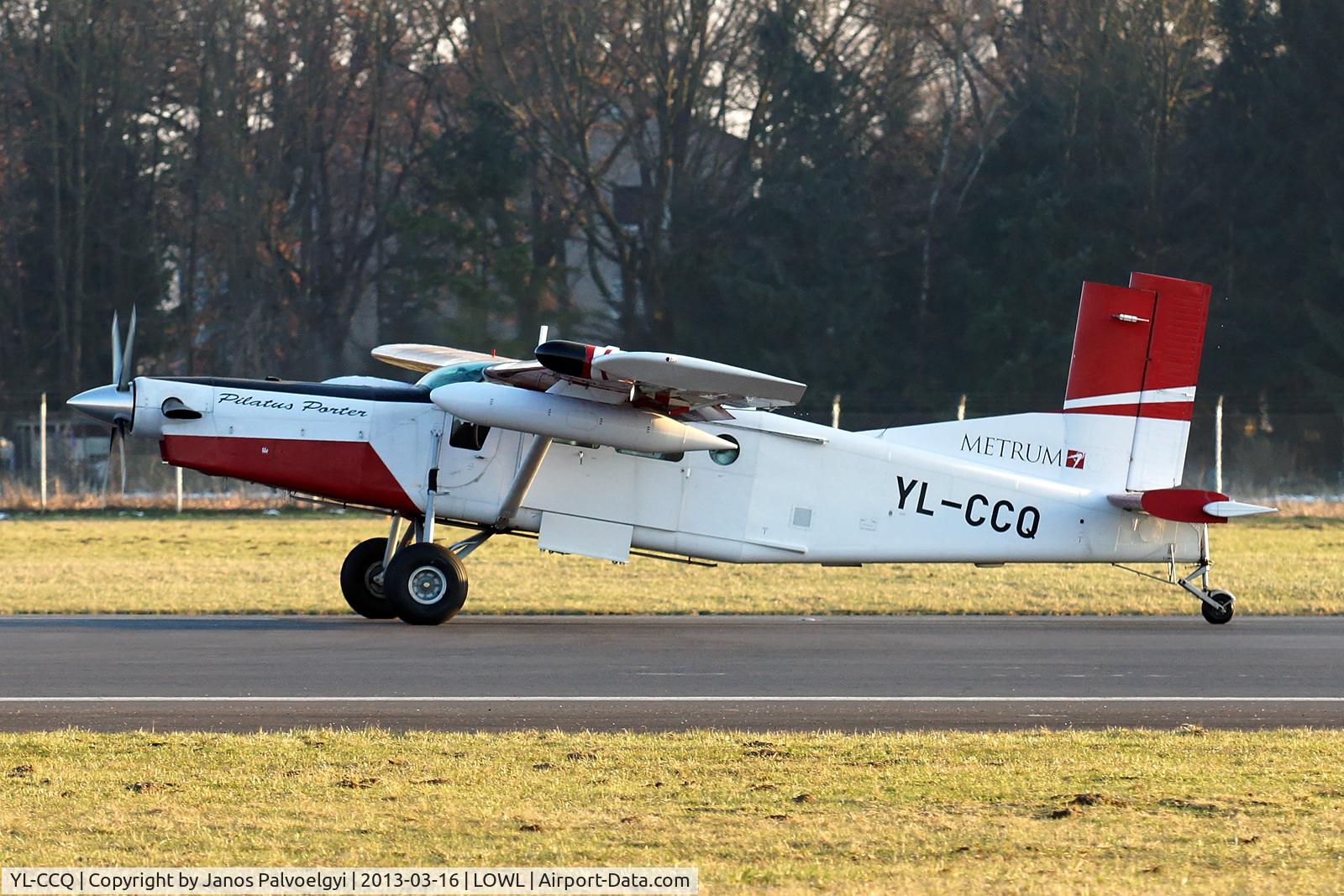 YL-CCQ, Pilatus PC-6/B2-H4 Turbo Porter C/N 950, Metrum Pilatus PC-6/B2-H4 Turbo Porter landing, Metrum's special aircraft for aerial photography, measurements and aerial laserscanning.
