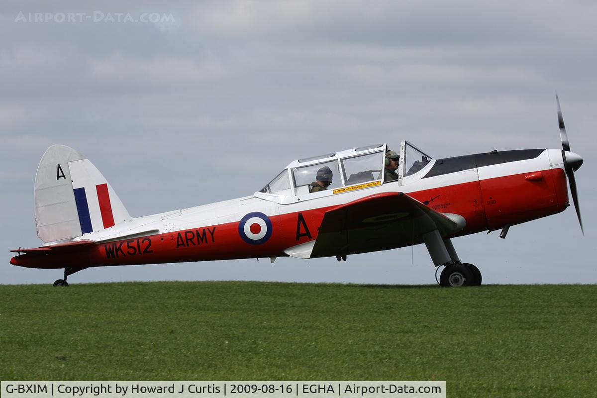 G-BXIM, 1951 De Havilland DHC-1 Chipmunk 22 C/N C1/0548, Privately owned. Painted in Army colours as WK512/A.