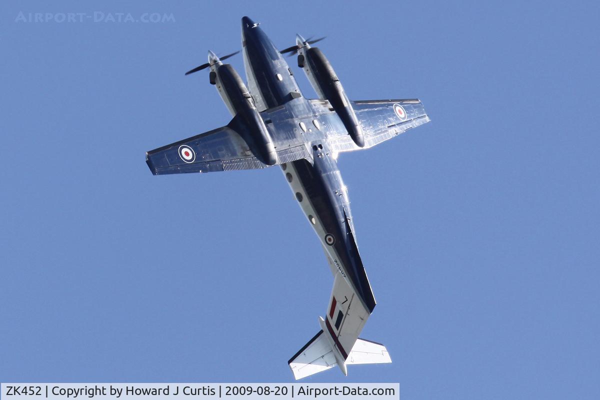 ZK452, 2003 Raytheon B200 King Air C/N BB-1832, Leon in his element, performing another great display! At the Bournemouth Air Festival 2009.