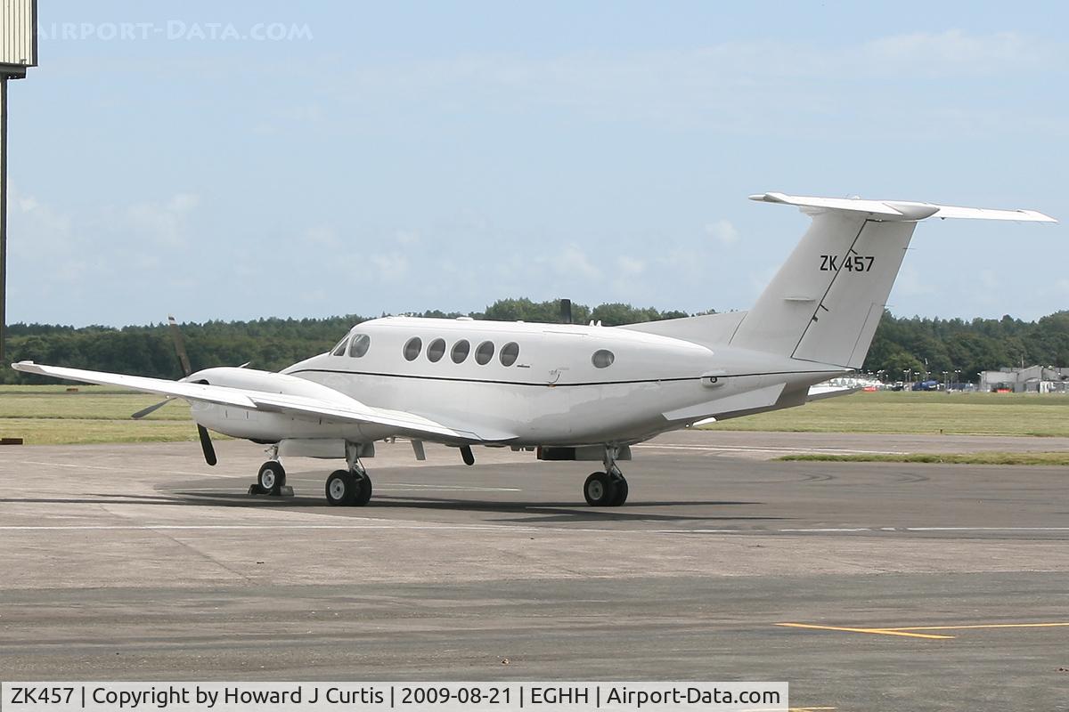 ZK457, 1980 Beech B200 King Air King Air C/N BB-684, A rather rare UK military visitor.