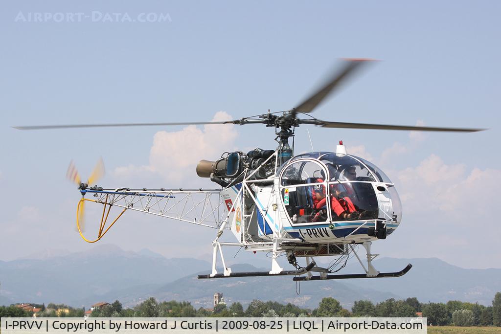 I-PRVV, Aerospatiale SA-315B Lama C/N 2418, Wearing a red 'Regione Toscana' badge.