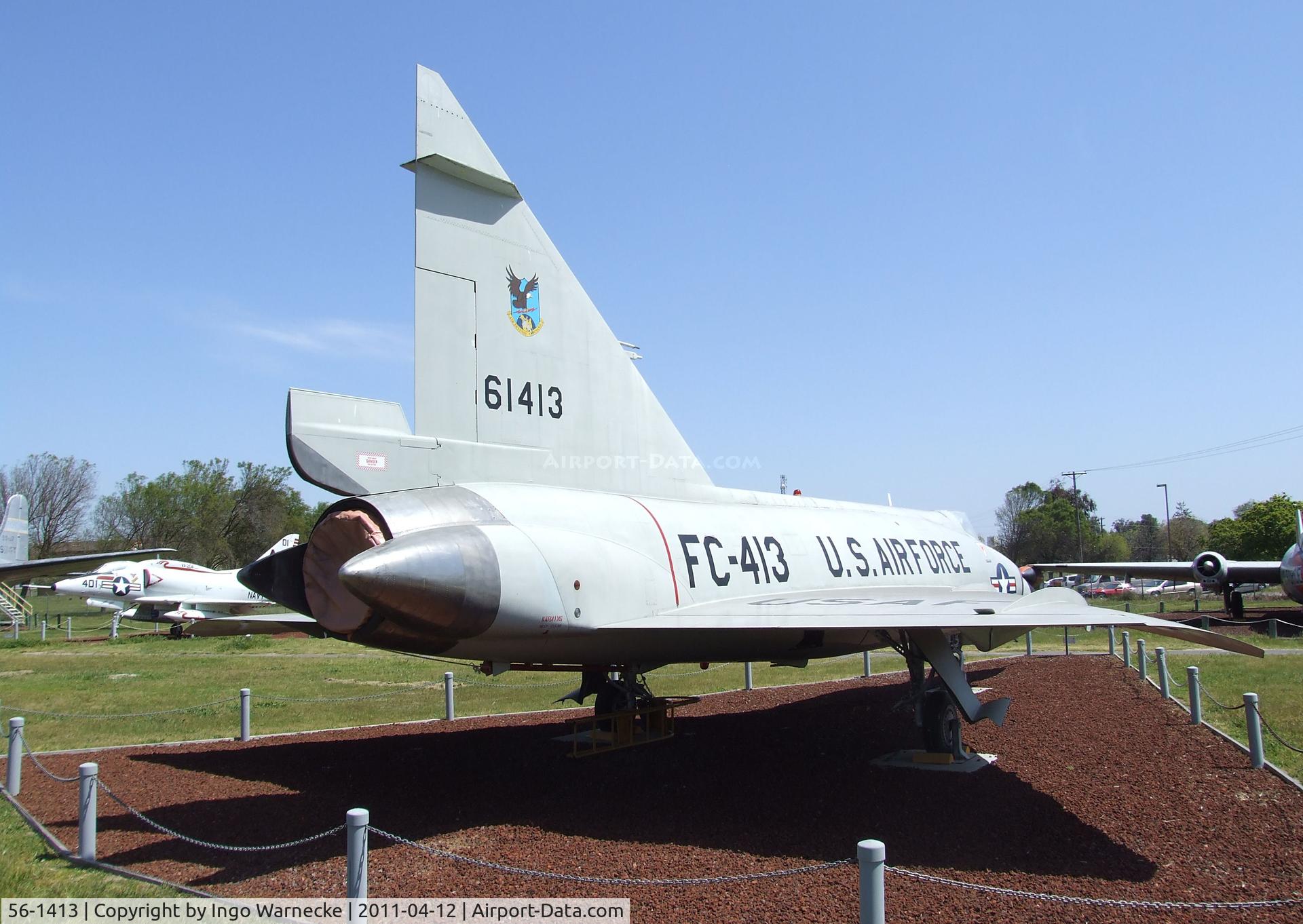 56-1413, 1956 Convair F-102A Delta Dagger C/N 8-10-360, Convair F-102A Delta Dagger at the Castle Air Museum, Atwater CA