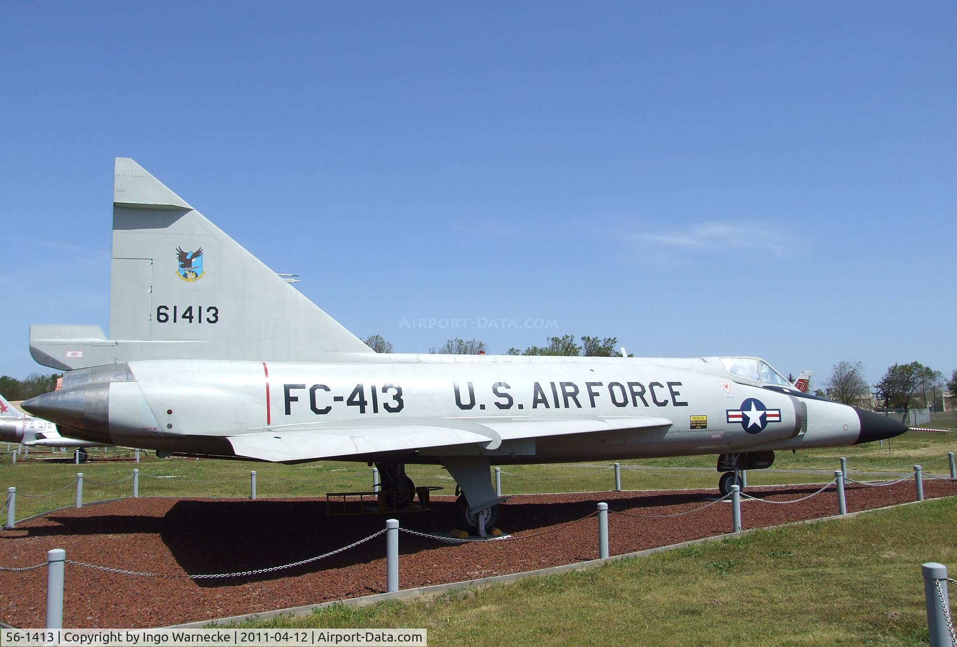 56-1413, 1956 Convair F-102A Delta Dagger C/N 8-10-360, Convair F-102A Delta Dagger at the Castle Air Museum, Atwater CA